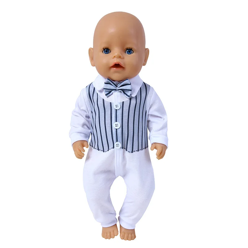 Комбинезоны в клетку для кукол 43 см 2 предмета | Игрушки и хобби