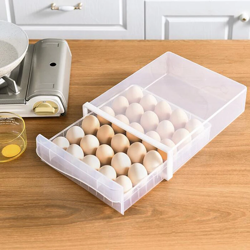 

Convenient Egg Food Storage Box Kitchen Refrigerator Anti-Collision Tray Container Accessories Supplies Cases