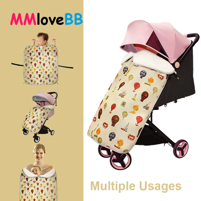 MMloveBB Winter Baby Universal Footmuff Cosy Toes Apron Buggy Pram Stroller Accessories For Sleeping Bags Cotton Pad | Мать и ребенок