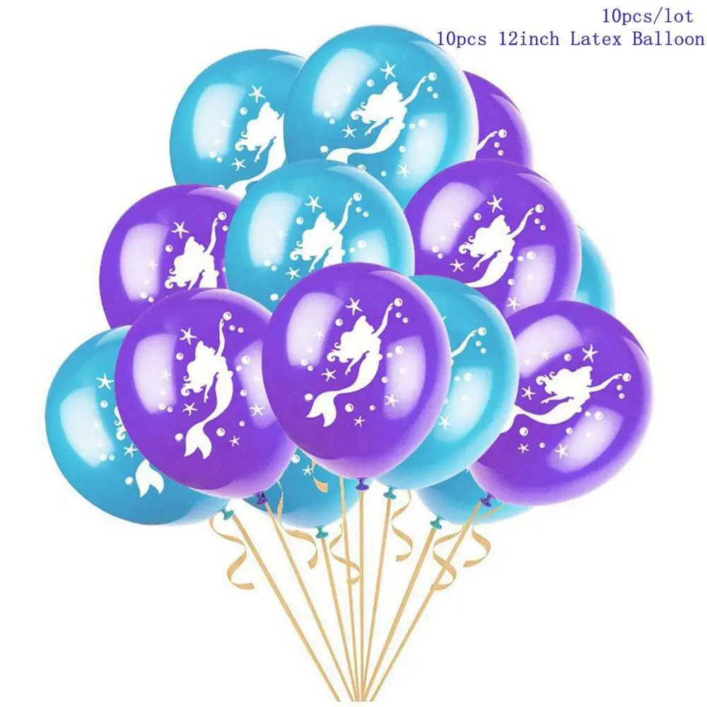 Mermaid Balloons 5 Taoup 1 шт. градиентные цвета радуги блестки маленький брелок для ключей «русалка» с днем рождения Русалка тема вечерние декор для кулоны для девочек DIY - Цвет: Mermaid Balloons 5