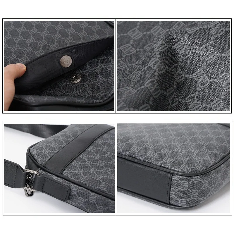 

Brand Gxd Letters Men Crossbody Bags For Luxury Bolsos High Quality Sac Shoulder Designer Fashion Bag Men's PU Leather Mochila