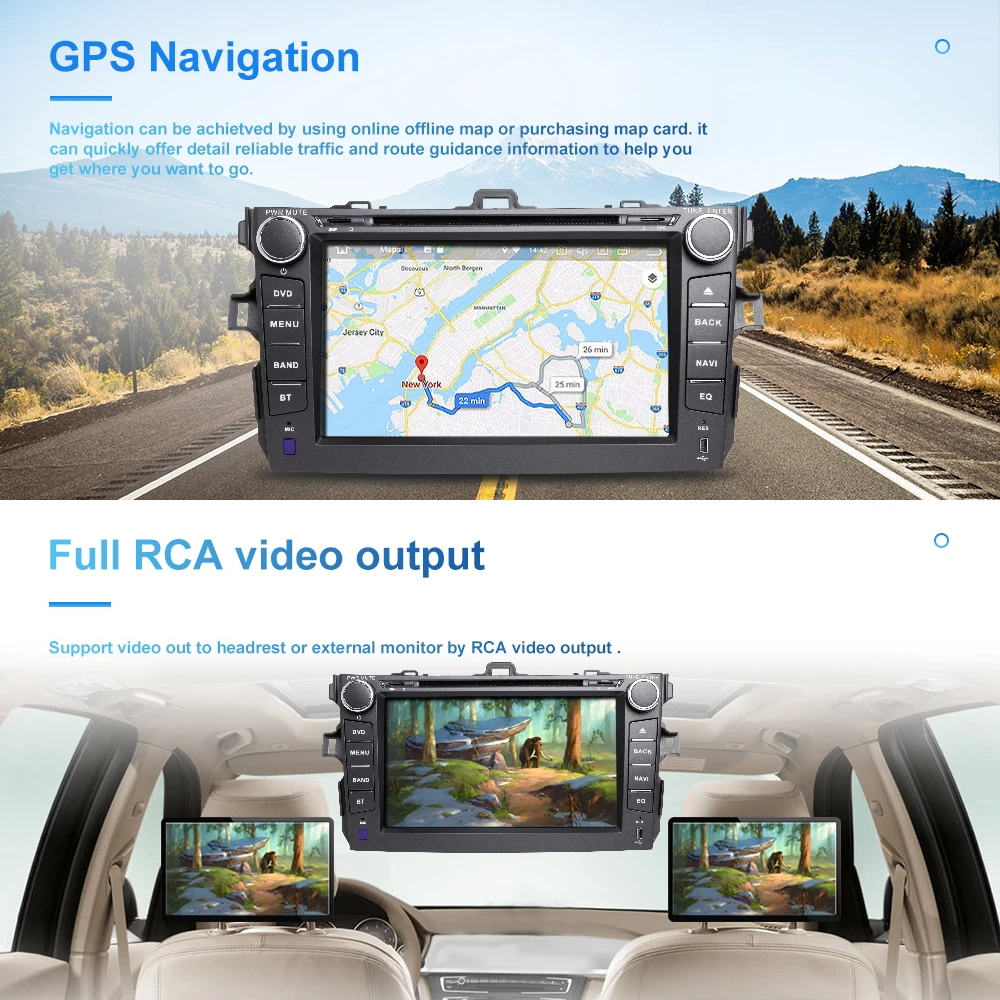 ZLTOOPAI Автомобильный мультимедийный плеер Android 10 для Toyota Corolla 2007-2011 gps Радио Стерео