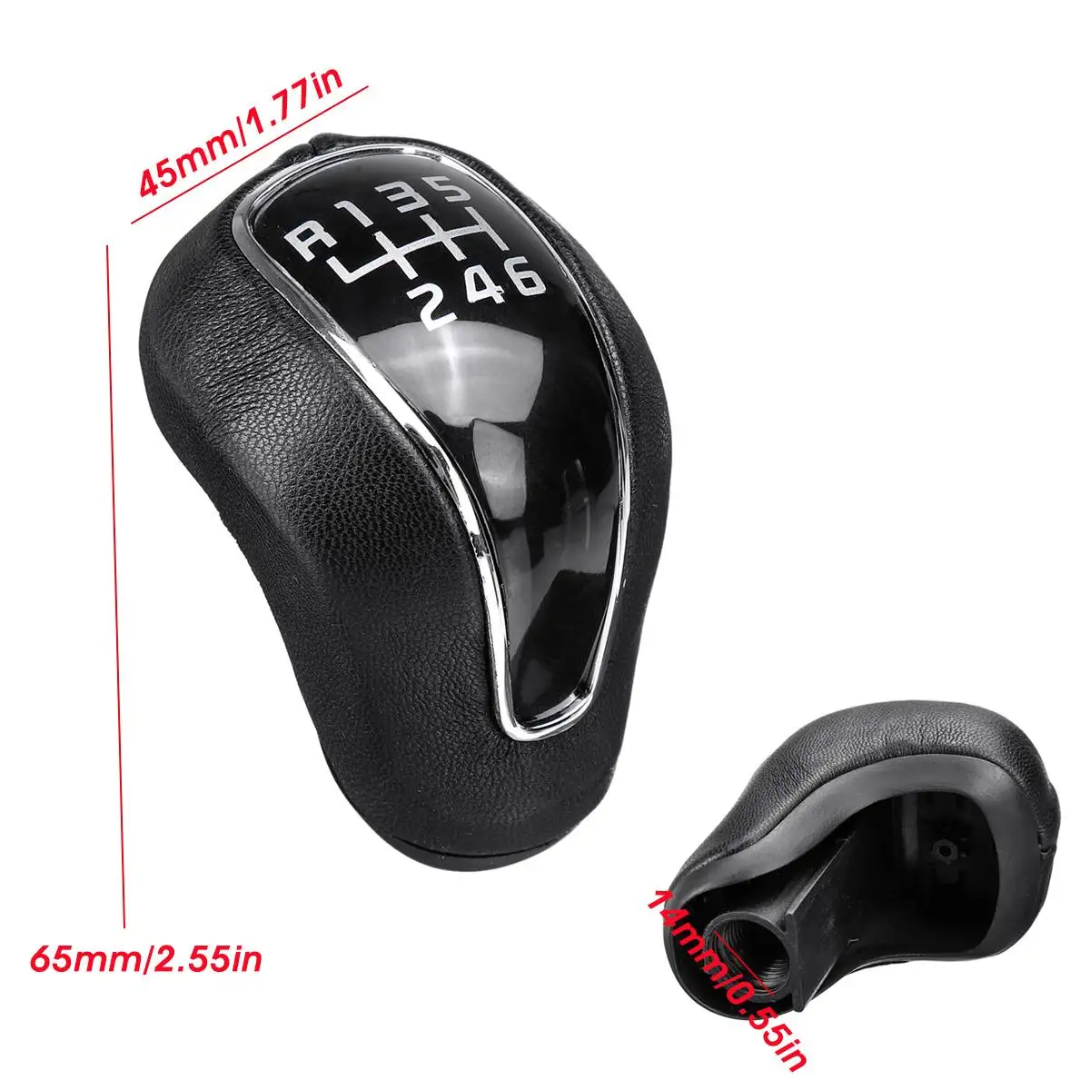 6 Speed PU Leather Car MT Gear Shift Knob Lever Stick Shifter Knob For Kia K2 K3 K4 Sportage for Hyundai IX25 Creta