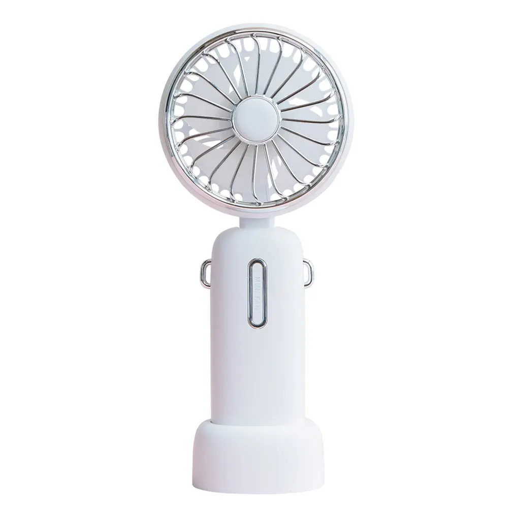 

WT-F40 Desktop Mini Outdoor Portable Handheld Neck Fan With Spiral Four Leaves Three Gears Wind Silent Operation
