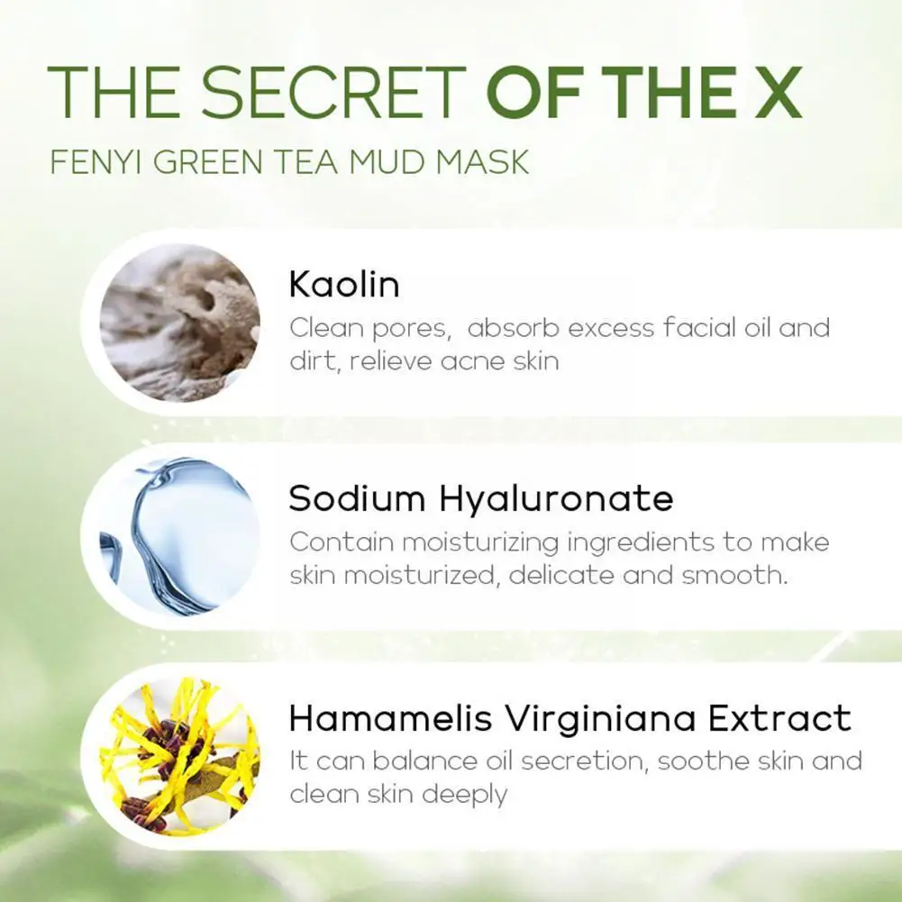 10pcs Green Tea Mud Deep Cleansing Oil Control Moisturizing Beauty Smoothing Blackheads Skin Acne Care Rem T5g7 | Красота и здоровье