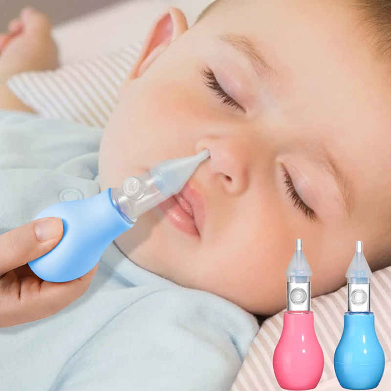 

Infant silicone nasal aspirator pump type neonatal cold nasal mucus cleaner antibackflow baby nasal aspirator safe and non-toxic