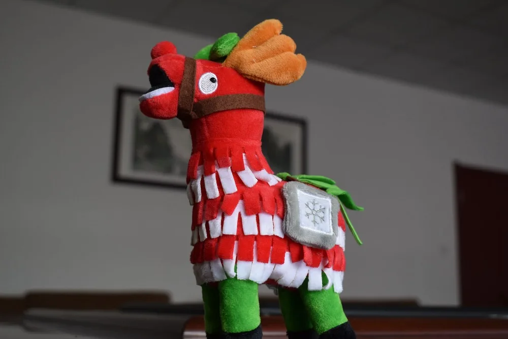 Крепостная ночь Рождество Llama драма Лут Pinata битва Royale плюшевые мягкие лошади тайник Альпака чучела животных куклы игрушки для детей