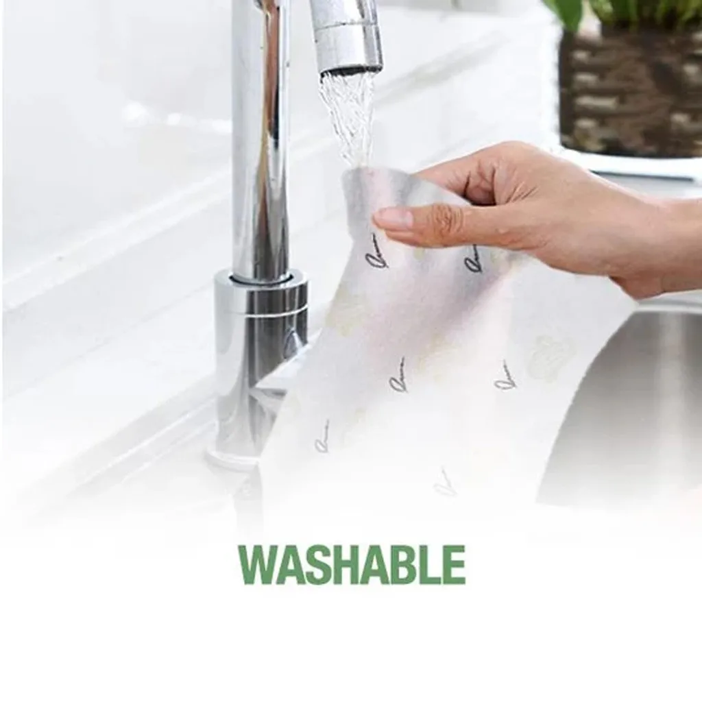 30pcs Kitchen paper towel Biodegradable Washable Cleaning Wipes Padded Lazy Rag Waterproof dish towel#C | Дом и сад