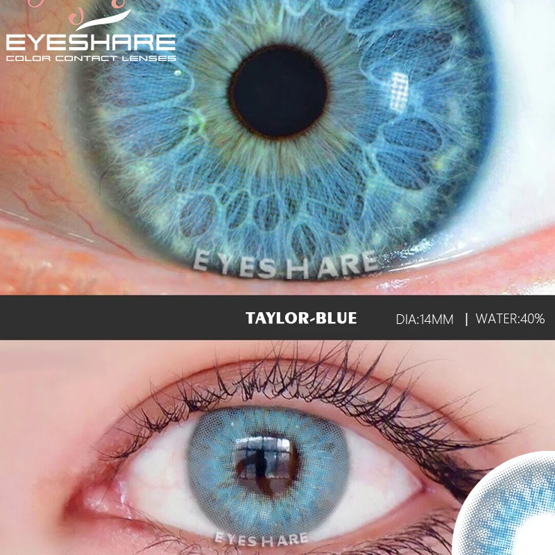 eyeshare 1pair color lens russia series color contact lenses beautiful pupil contact lens yearly use cosmetic beauty eye lenses free global shipping
