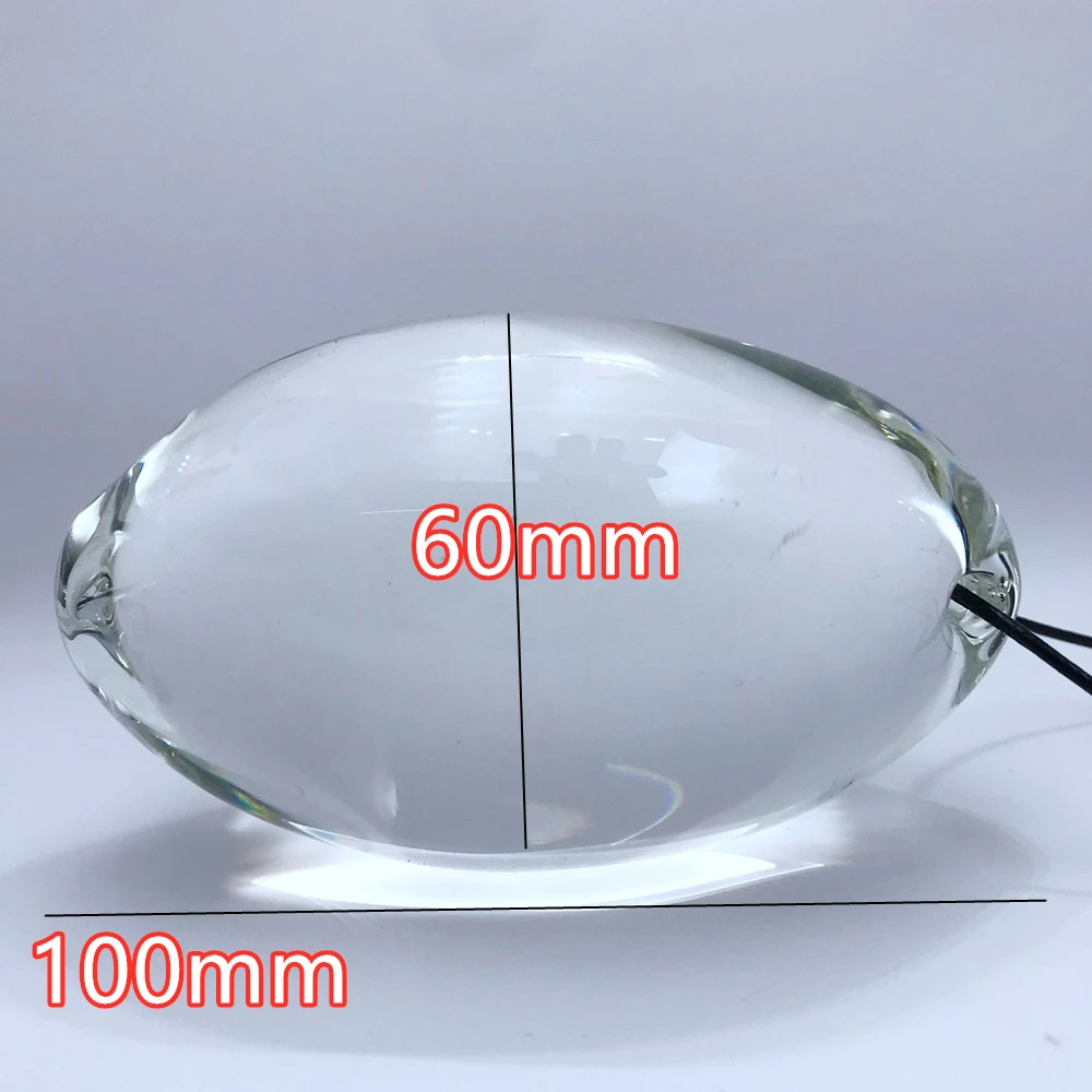 Анальная пробка 6 см для массажа ануса стеклянная большое яйцо интимные игрушки