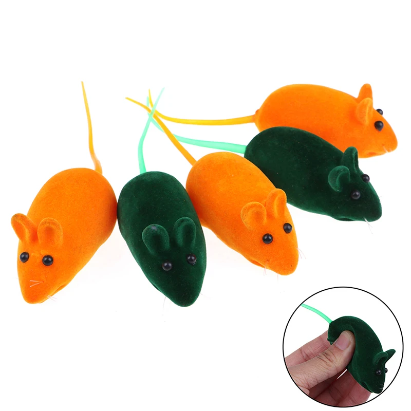 1pcs Cute Squeaky Squeaker Sound Chew Toy False Mouse Rat for Pet Cat Kitten Dog Puppy Playing Sounding Dolls Gift | Игрушки и хобби