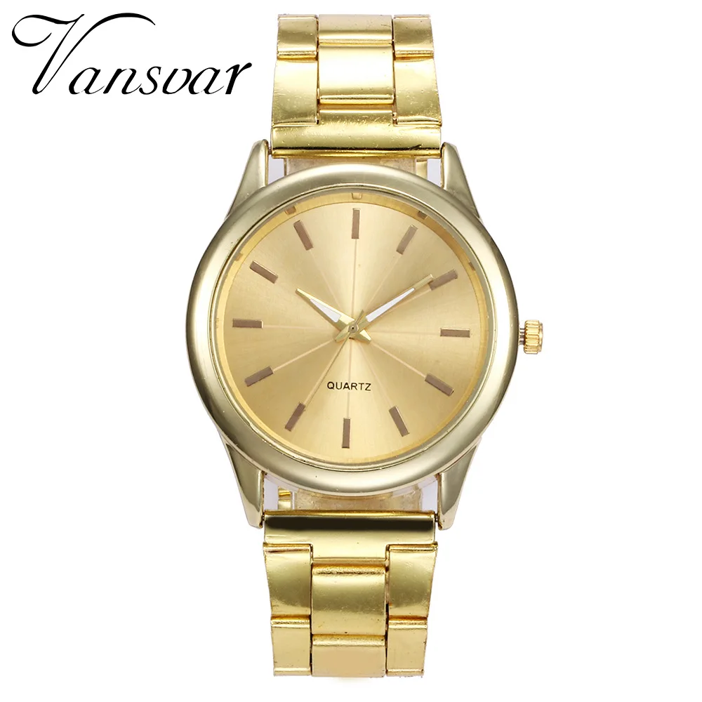 

Men's Wristwatch Clock Simple Couple Wrist Watch Business Gold Stainless Steel Ladies Quartz Watch For Women Montre Femme Clock