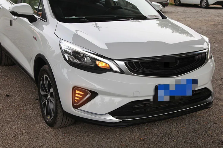 

Osmrk led drl daytime running light for Geely Emgrand GS 2019 with Dynamic moving yellow turn signal and blue night light