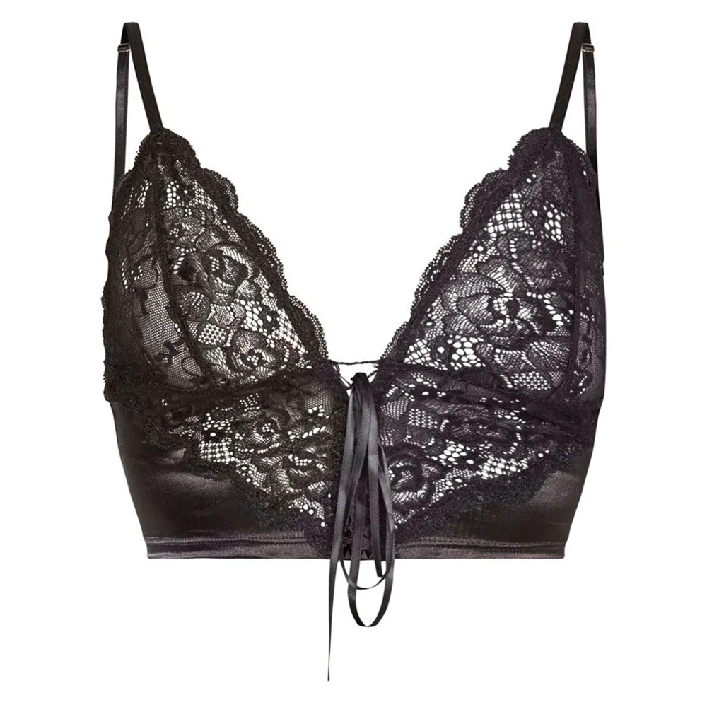 

Women Top Sexy Women Chest Pad Bralette Underwear Lingerie Full Cup Bra Sports Push Up Wireless Lace Bra New Arrival 2021