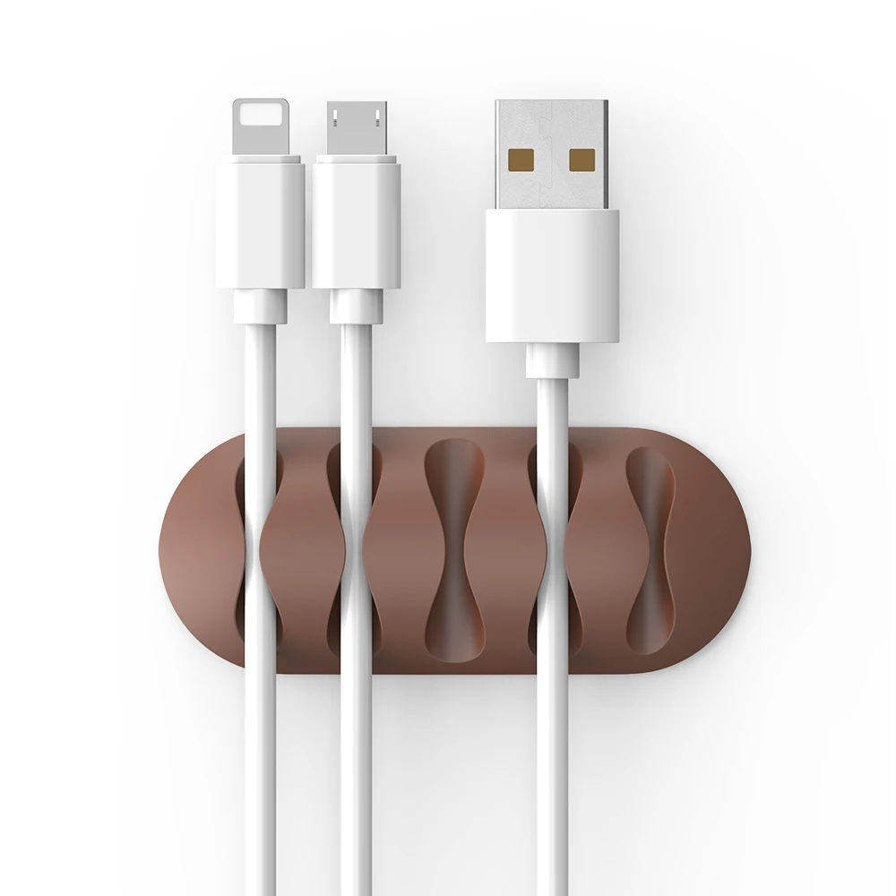 FLOVEME USB кабель Органайзер провода намотки наушников Держатель кабеля шнур держатель Клип офисный Настольный телефон кабели фиксатор провода управление