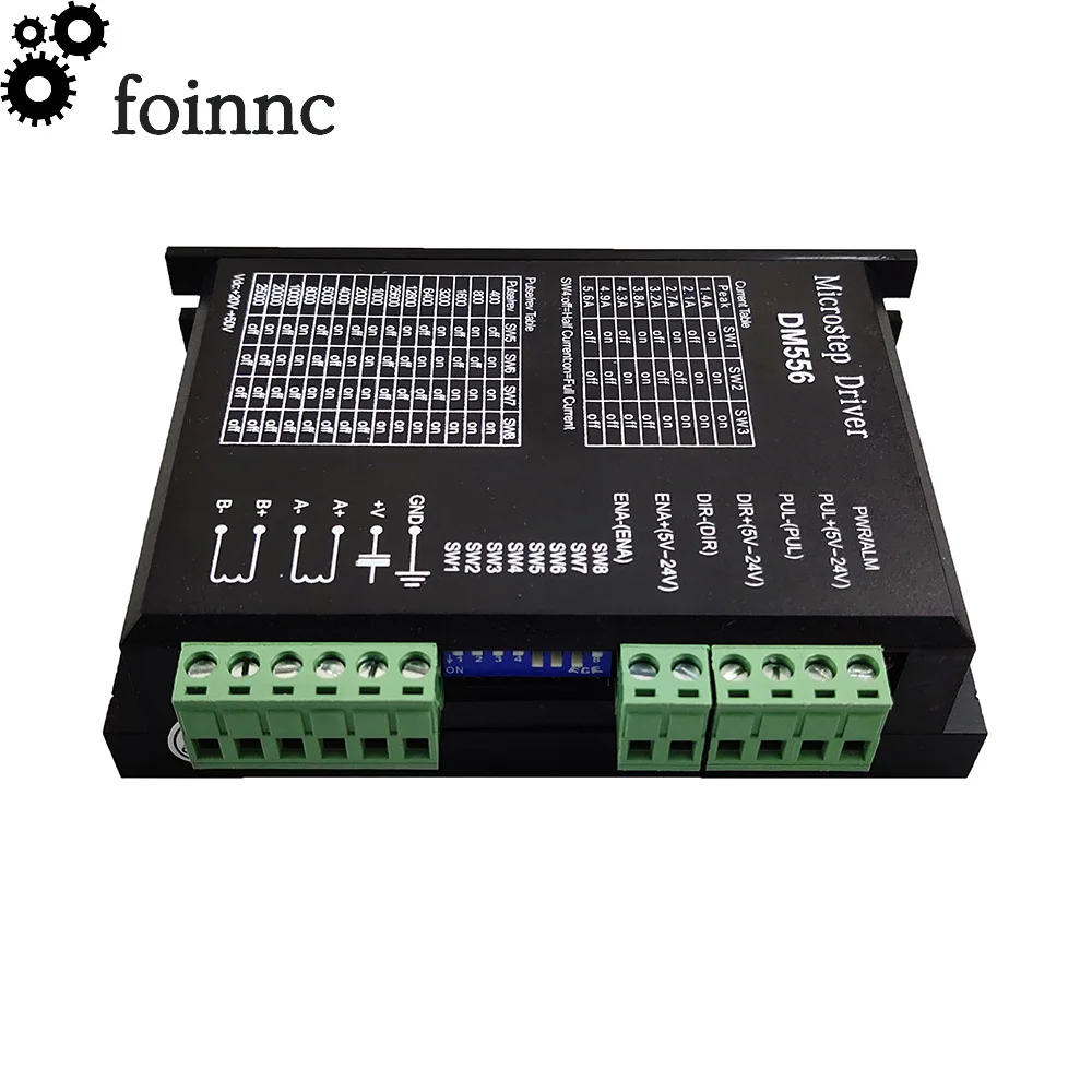 Двухфазный Цифровой Драйвер шагового двигателя DM556 DC24V 50V для 42/57/86(NEMA17/23/34) 1 0