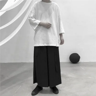 Летняя свободная Дизайнерская футболка с коротким рукавом однотонная белая для