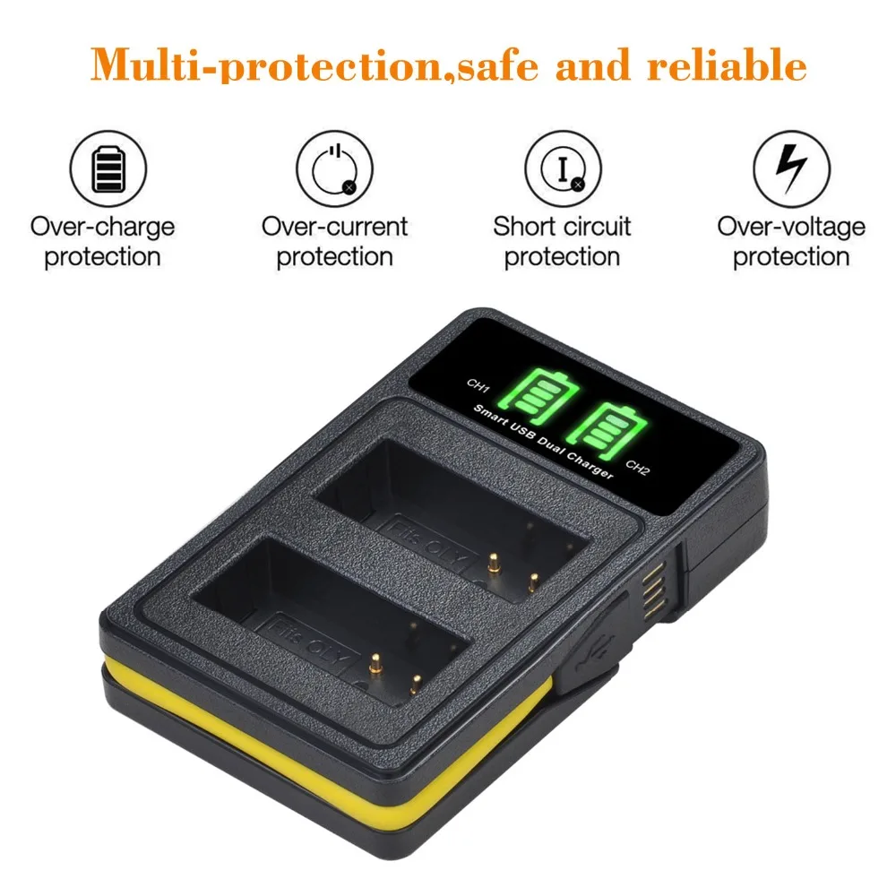 BLN-1 BLN1 аккумулятор + встроенное зарядное устройство USB с Type-c для Olympus - купить по