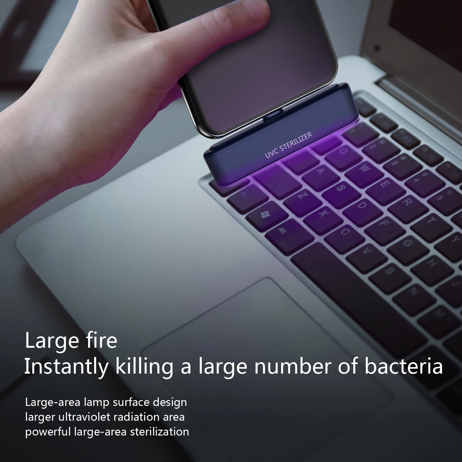 Карманный Многофункциональный УФ стерилизатор черный портативный мини Uvc