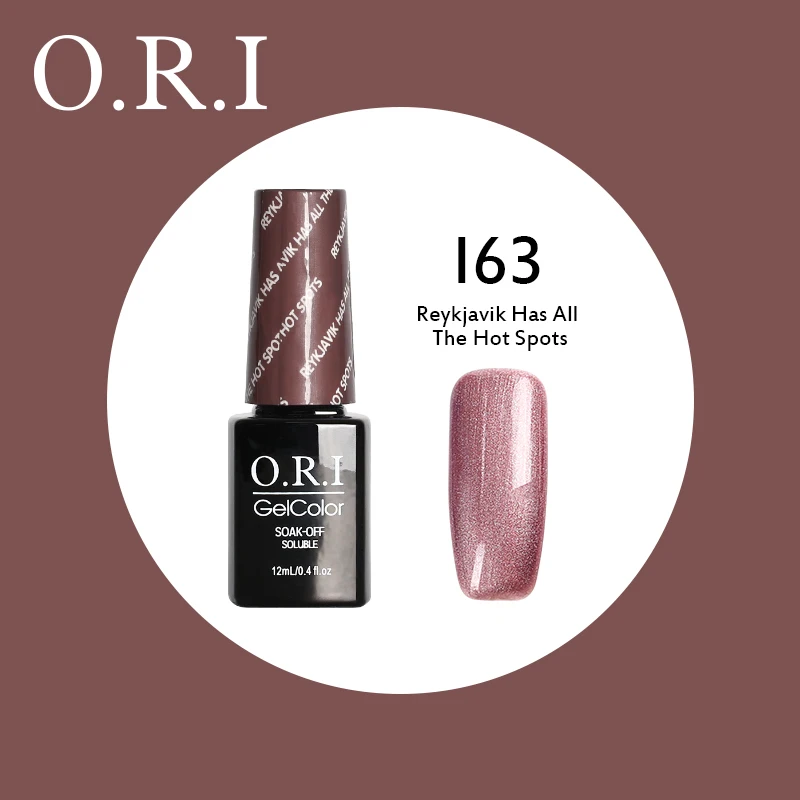O.R.I, 12 мл, УФ-гель для ногтей, УФ светодиодный Гель-лак для ногтей, гибридный впитывающий Гель-лак, лак для ногтей, лак для ногтей - Цвет: I63
