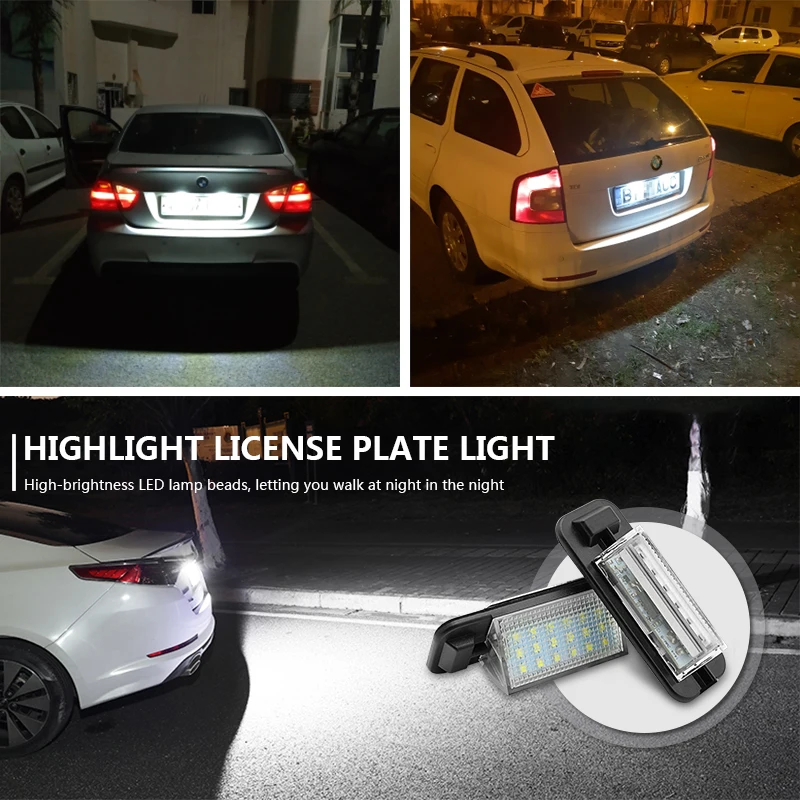 2 шт Автомобильный светодиодный номерной знак светильник ошибок для BMW E36 318i 318is