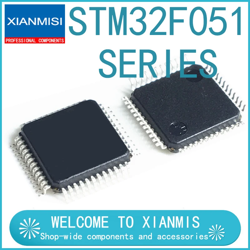 

STM32F051R8T6 LQFP64 STM32F051C8T6 LQFP48