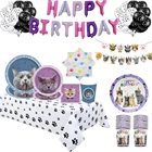 Милый Кот одноразовая посуда бумажные тарелки и стаканы салфетки скатерть Кот вечерние комплект поставки вечерние цветение День рождения вечерние украшения