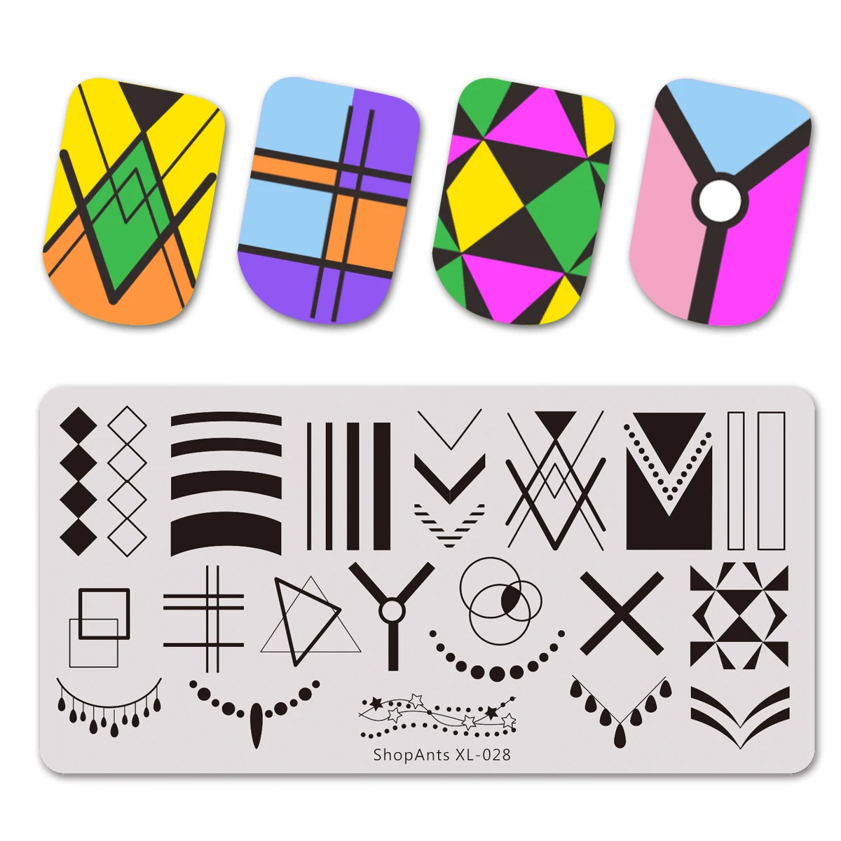 Маникюрный шаблон для стемпинга ногтей из нержавеющей стали 6*12 см | Красота и