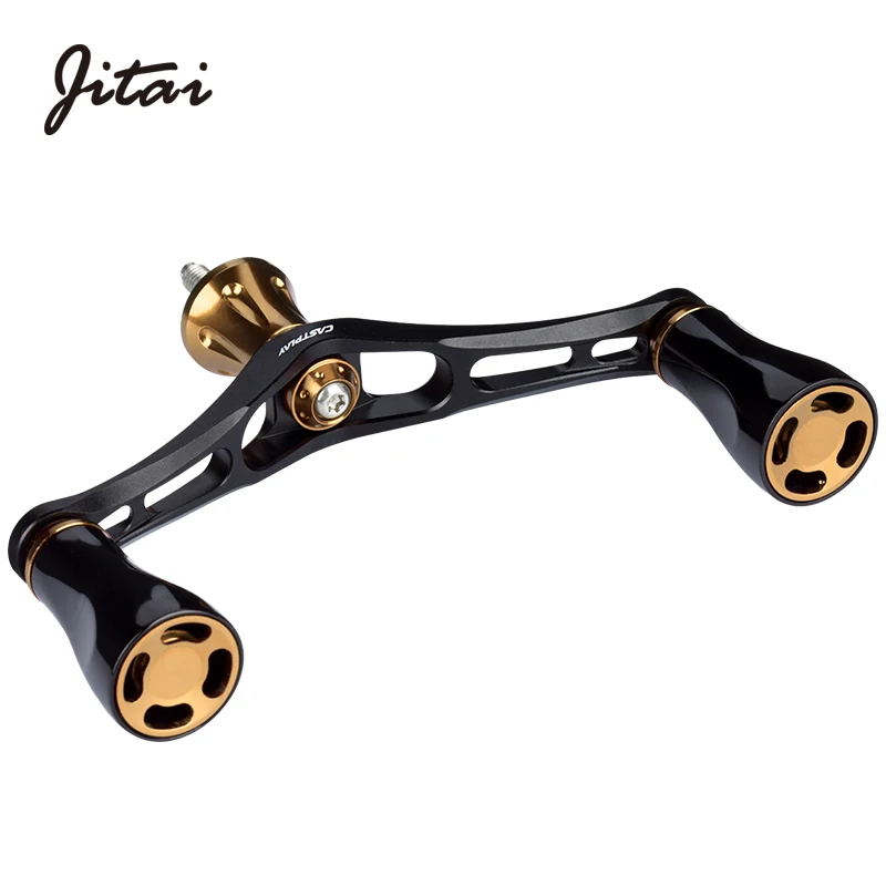 Jitai Spinning Double Reel Handle For Shimano Stradic Vanford Daiwa Fuego Certate LT Luvias Exist 4BBs CNC Knobs Tuning Handle