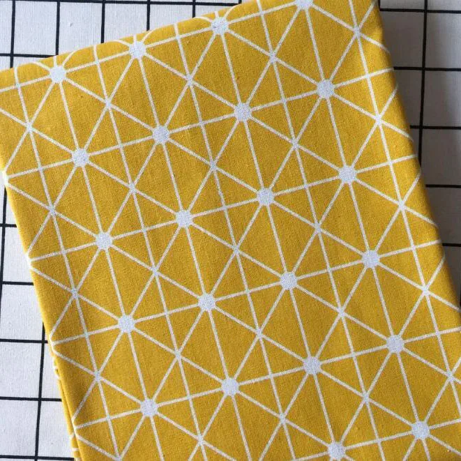 Из хлопка и льна с печатью на ткани для DIY Sewig полиэфир хлопчатобумажной изделия