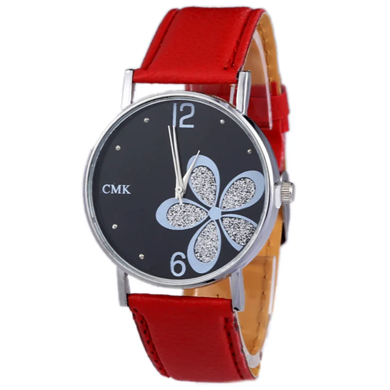 2021 New Fashion Women's Watch Ultra Thin Belt Clover Factory Quartz Watch Watches for Women  Relojes Para Mujer Simple Watch