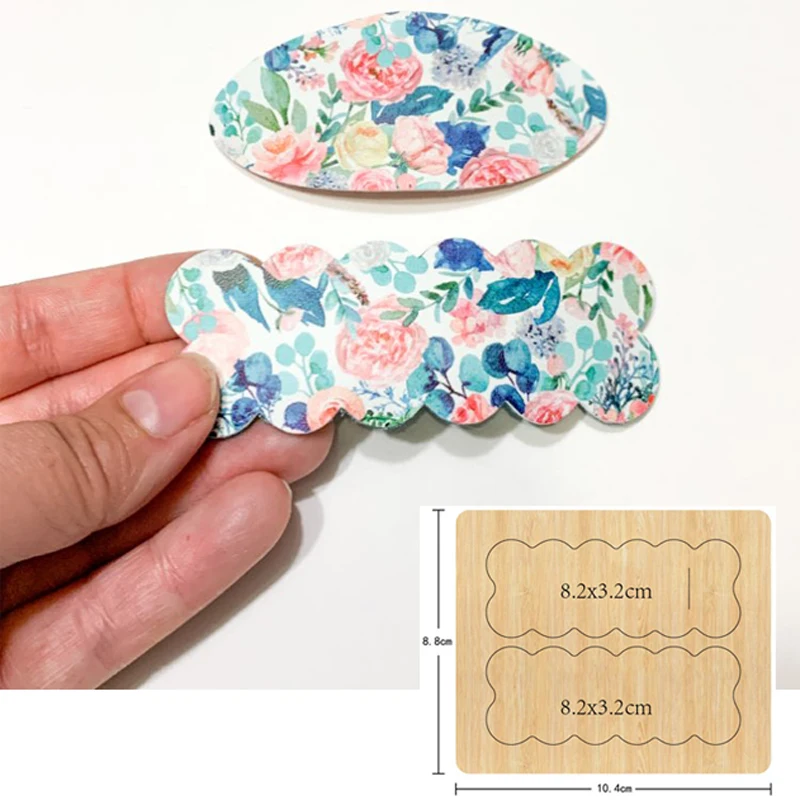 Заколка для волос прямоугольной формы 5 8 см|Вырубные штампы| |