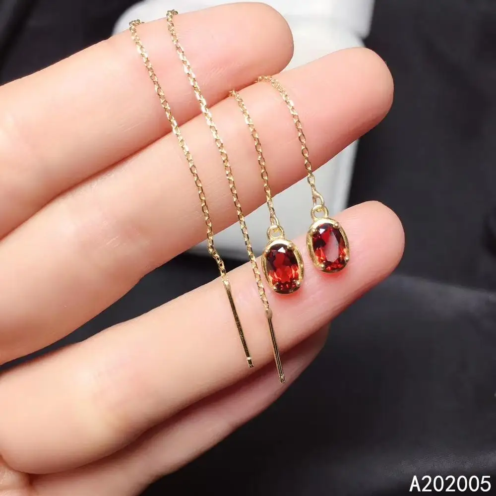 Женские серьги капельки из серебра 925 пробы с натуральным