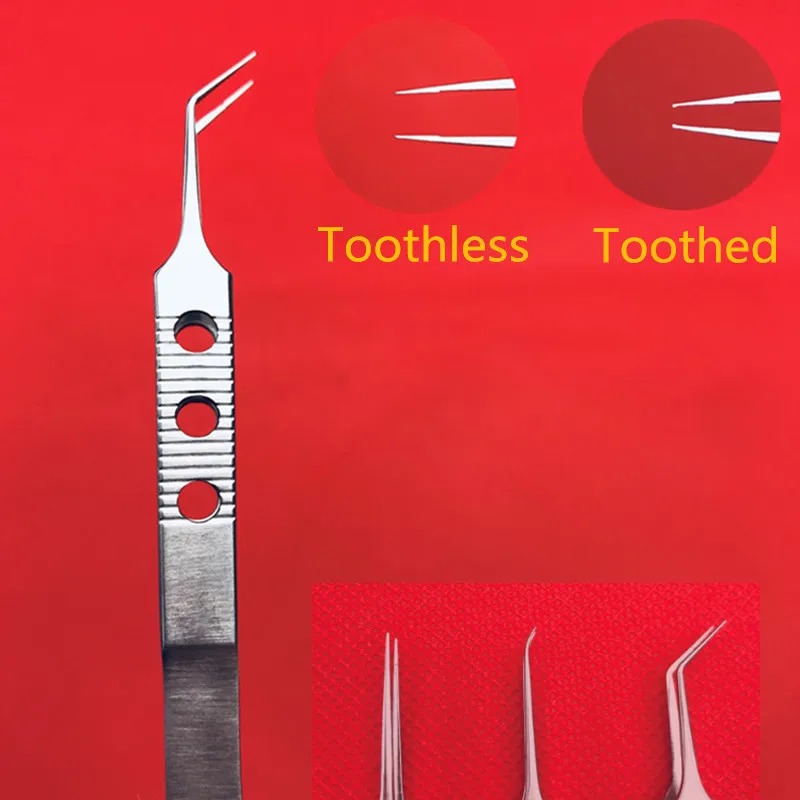Best Micros Stainless steel Dovetailed Tweezers Platforms Ophthalmic Forceps 11cm | Красота и здоровье