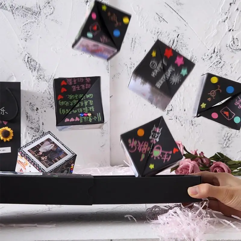 

DIY Bounce Box Flexibility Black Surprise Romantic Valentine's Day Gift Shaped Original Creative Gifts