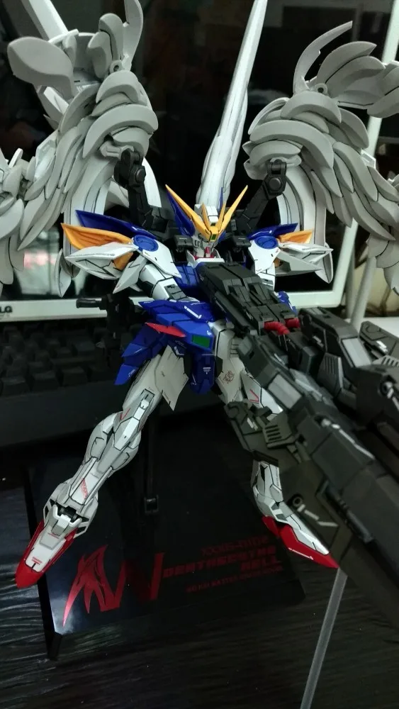 GAOGAO модель 028 Gundam Модель MG 1/100 XXXG-00W0 крыло Истребитель ноль мобильный костюм детские игрушки