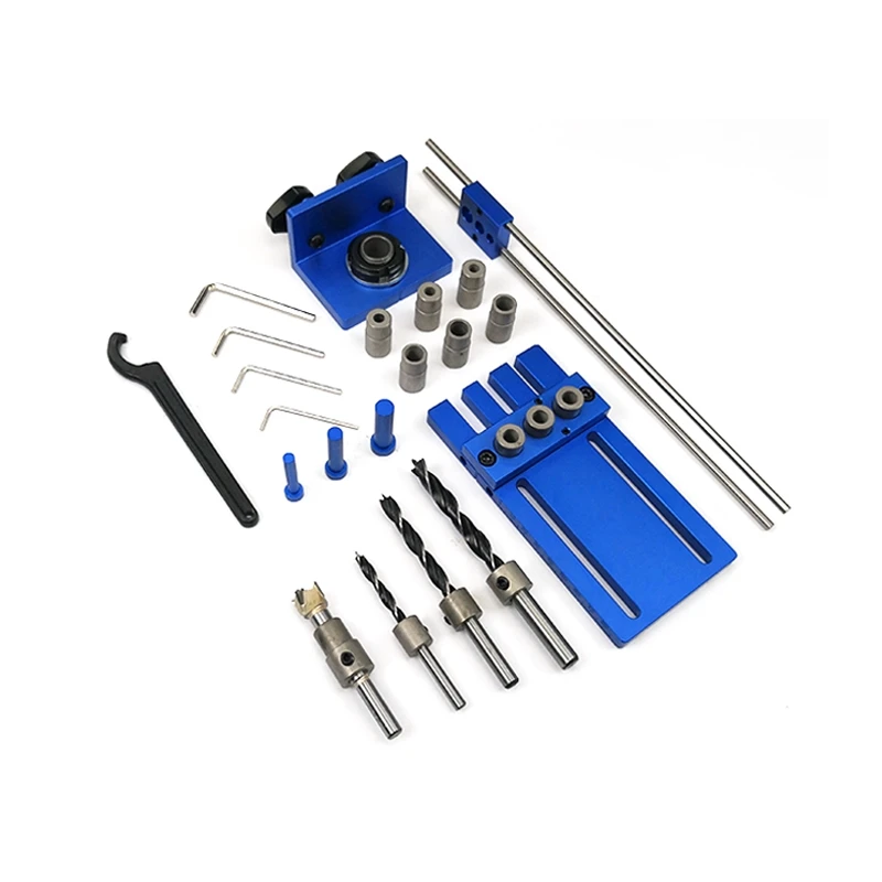 3 In 1 Woodworking Drill Guide Kit Locator Dowelling Jig for Furniture Fast Connecting Cam Fitting Drilling DIY Tool | Инструменты