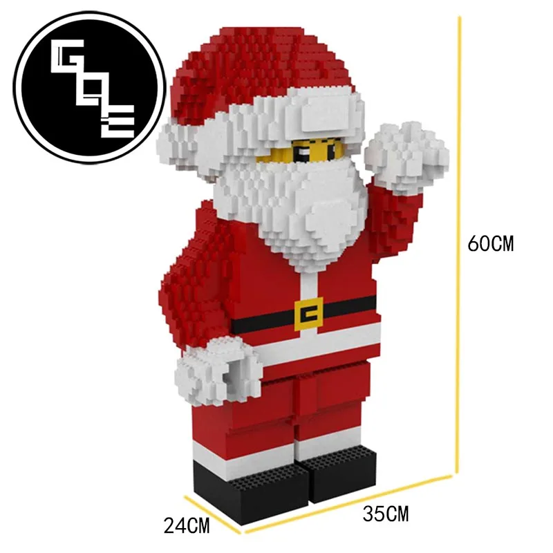 

New Creator Expert Anime Figure Santa Claus MOC-37240 Snowman DIY Building Blocks Bricks Educational Toys For Children Xmas Gift