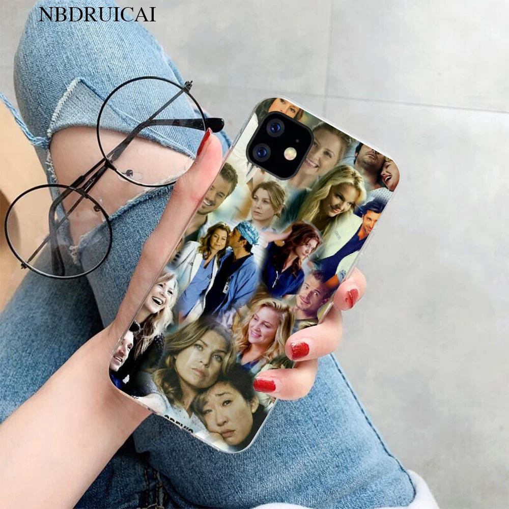 Мягкий черный чехол для телефона NBDRUICAI с цитатами анатомии Greys iPhone 11 pro XS MAX 8 7 6 6S Plus