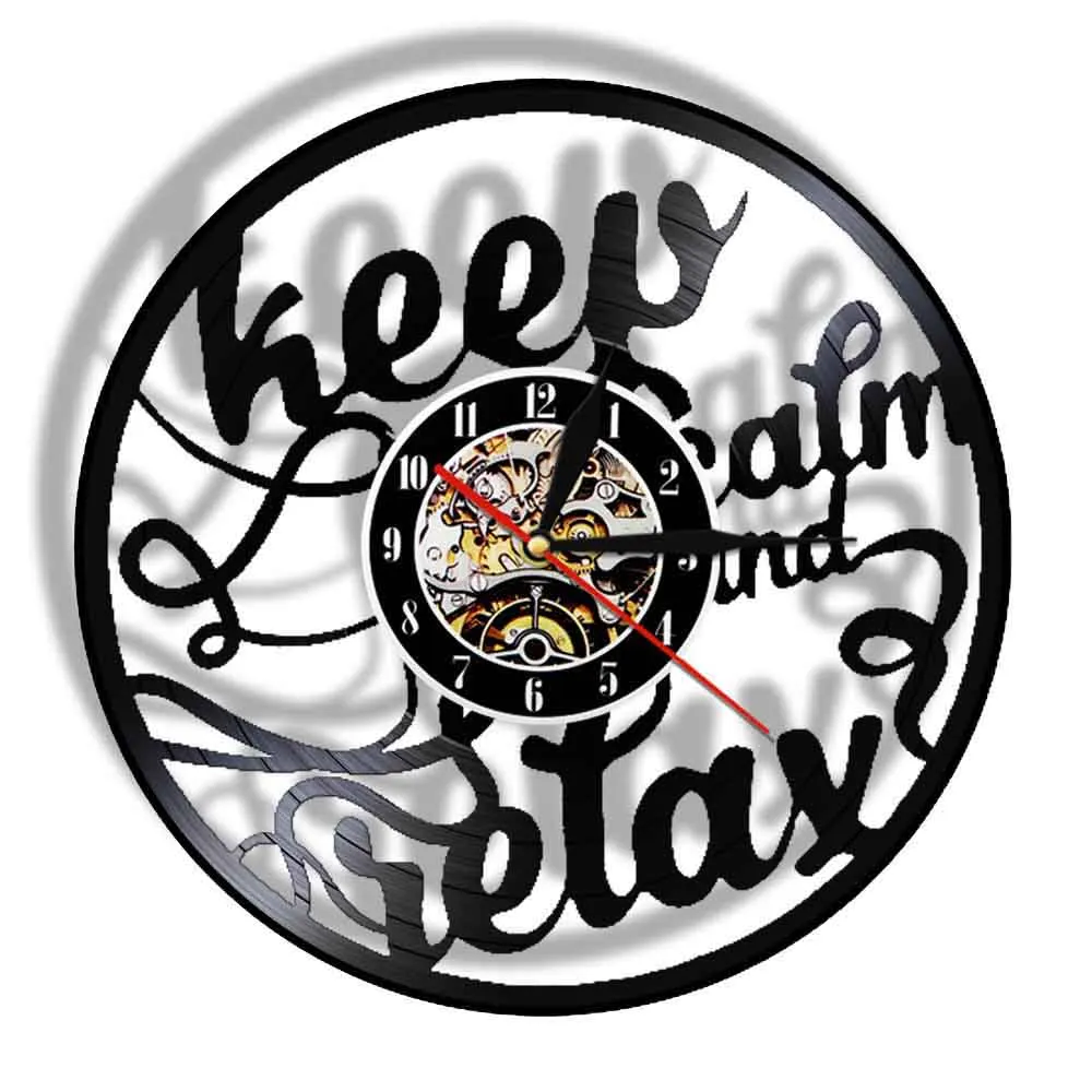 Настенные часы с реальной виниловой записью светодиодная подсветка