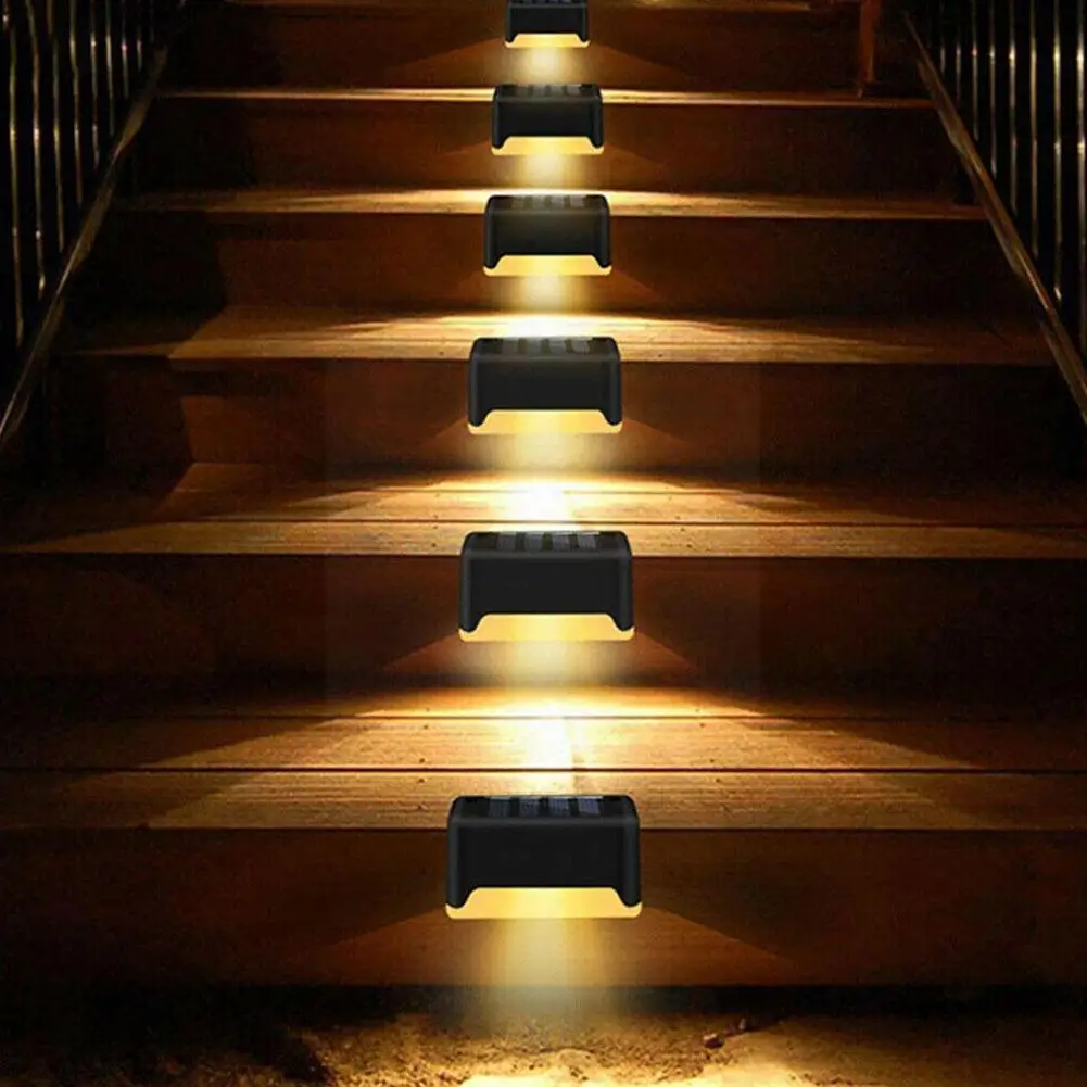 

LED Solar Lamp Path Stair Outdoor Lights Waterproof Landscape Deck Light Solar Light Garden Lights Fence Balcony Wall Step M3B9