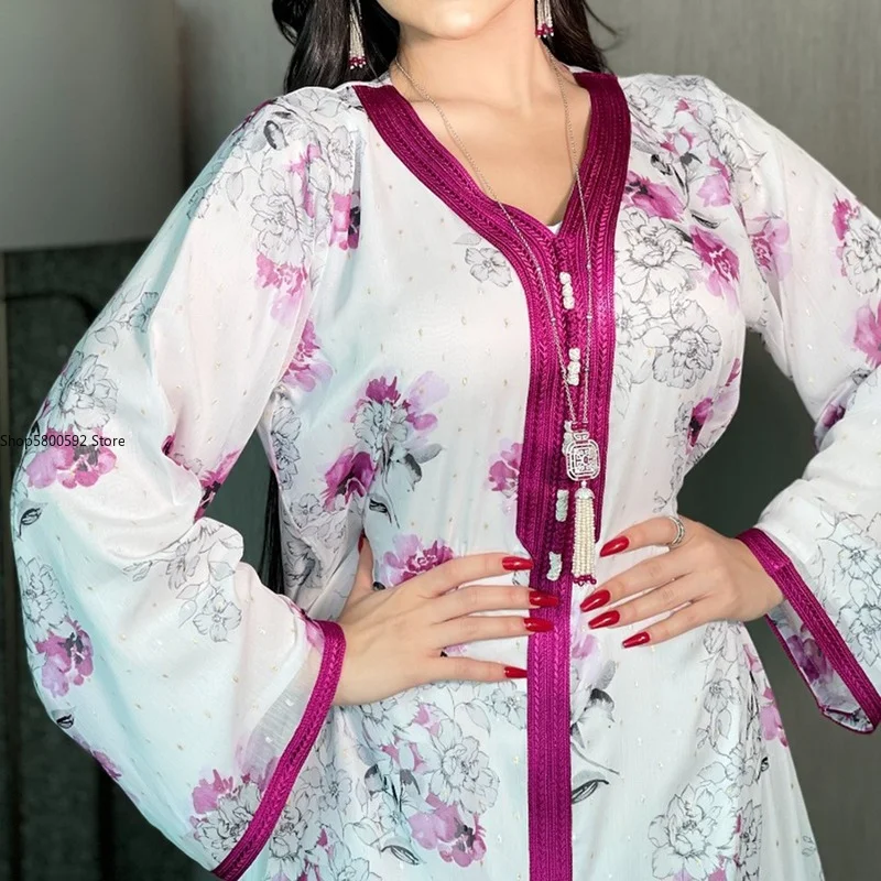 White Abaya Dubai Turkey Islam Indian Saudi Arabic Muslim Dress For Women Kaftan Mujer Robe Longue Femme Musulmane Vestido Longo