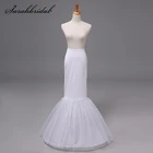 В наличии, недорогая длинная юбка-американка, 3 кольца, 2 слоя, Русалка, кринолин, комбинация, свадебные аксессуары, платье, косплей, вечерние, Нижняя юбка, 12009