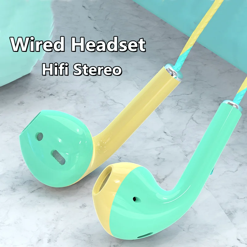 

FGCLSY Stereo Earphone Bass Wired 3.5MM In-ear Sport Headphone with Mic Headset For Phone Xiaomi Samsung Huawei
