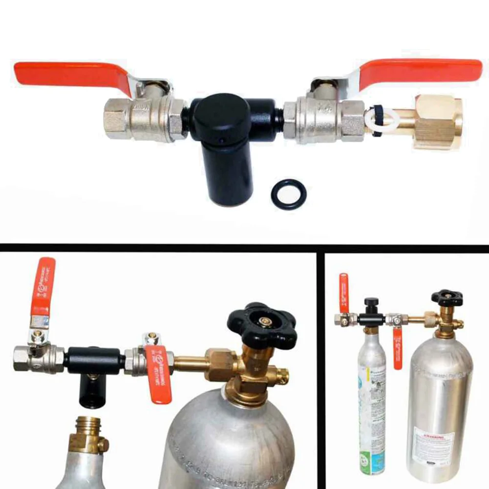 Двойной клапан для резервуара SodaStream CO2 запасная станция заправочный адаптер