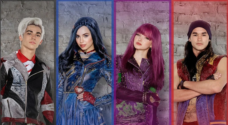 Потомки 3 Evie комбинезоны синий парик косплей костюм 3D печатных Хэллоуин Descendants3 Детские костюмы для девочек