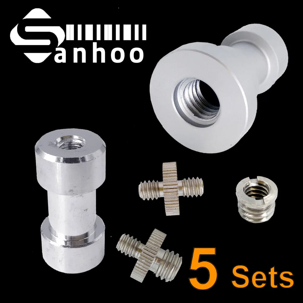 

5sets 1/4 To 3/8 Male Female Adapter Screw Nut For Camera Tripod Ball Monopod Flash Light Stand Mount Quick Release Gadgets ZM56
