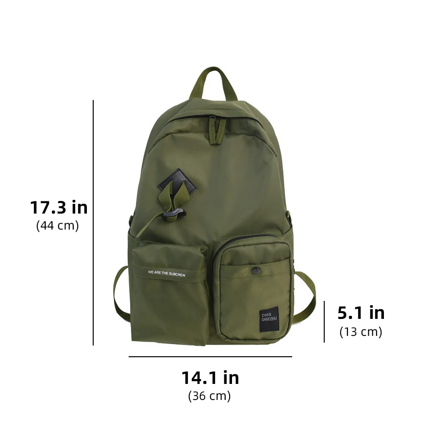

Fashion Street Style Women's Backpack Trend Women Backpacks Solid Nylon Ladies Backpack Large Capacity Backpacks For Women 2021