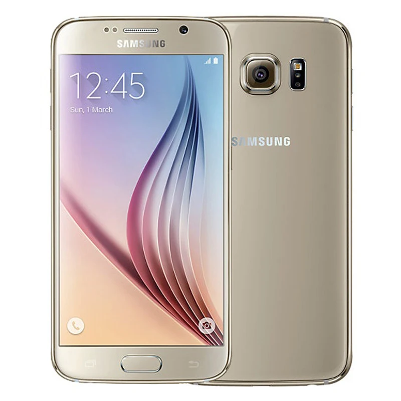 SAMSUNG Galaxy S6 разблокированный S6 Egde мобильный телефон Восстановленный 5,1 ''32 Гб rom 3 Гб ram Android телефон