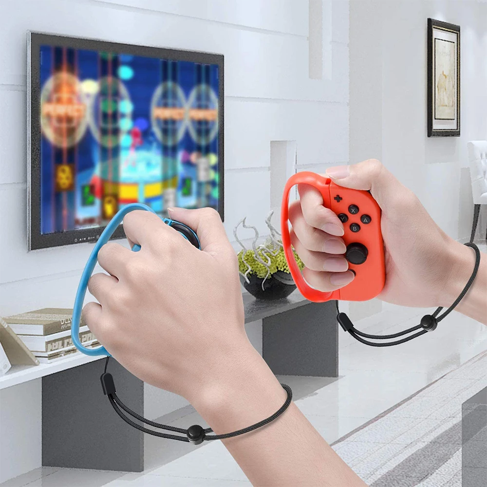 1 пара для Nintendo Switch Joy Con контроллер рукоятки с ремешками на запястье аксессуары